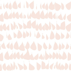 Pale Dogwood Wallpaper Blush Fabric  Pink Blush Drops on White