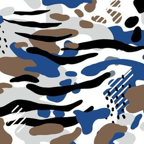 Modern snow camouflage, gender neutral camo 