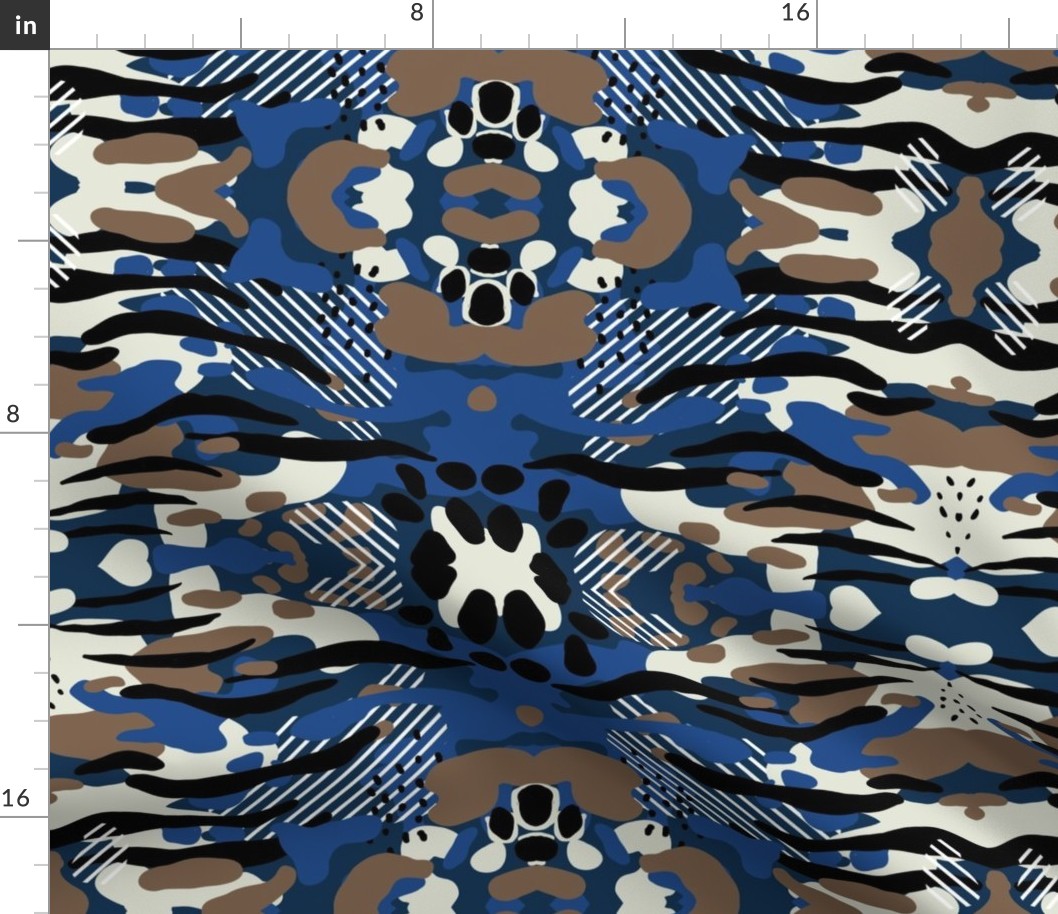 Spoonflower Fabric - Digital Camo Camouflage Printed on Modern