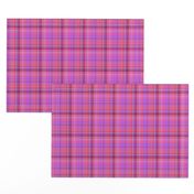 WATERCOLOR FUN PARTY PLAID PINK RED ULTRAVIOLET BURGUNDY