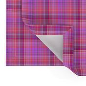 WATERCOLOR FUN PARTY PLAID PINK RED ULTRAVIOLET BURGUNDY