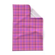 WATERCOLOR FUN PARTY PLAID PINK RED ULTRAVIOLET BURGUNDY