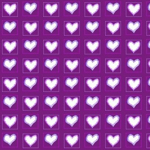 Two hearts purple