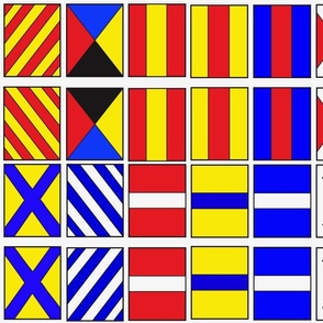Nautical Flags letter Y, Z, numbers 0-9 (3/3)