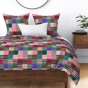 Harlequin Diamonds Cheater Quilt Blocks