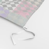 Harlequin Diamonds Cheater Quilt Blocks