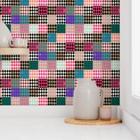 Harlequin Diamonds Cheater Quilt Blocks