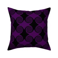 Black and Purple Swirls