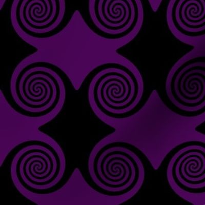 Black and Purple Swirls