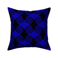 Black and Blue Spirals