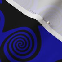 Black and Blue Spirals