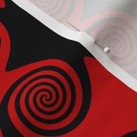 Black and Red Swirls