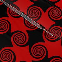 Black and Red Swirls