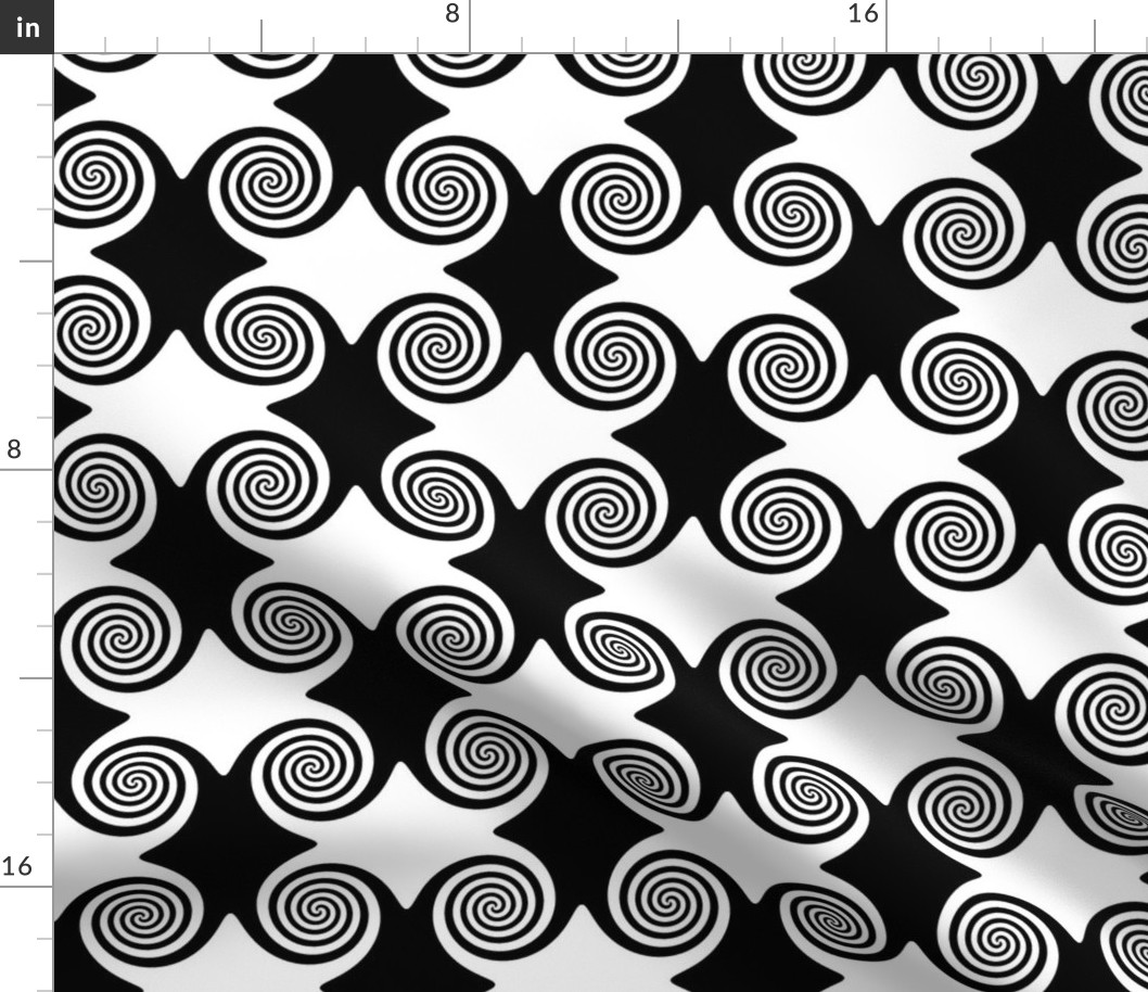 Black and White Spirals