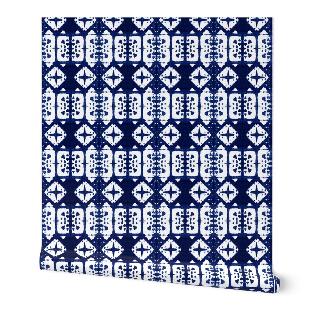 Shibori Windows - Indigo Blue