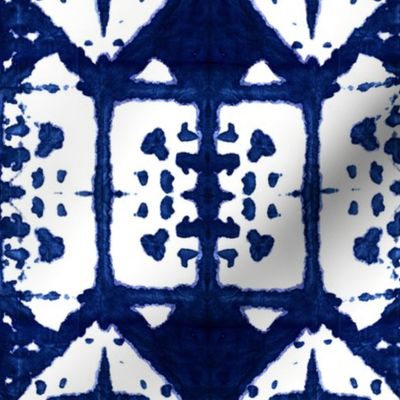 Shibori Windows - Indigo Blue