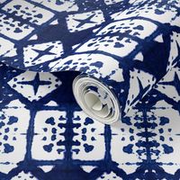 Shibori Windows - Indigo Blue