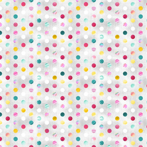 Watercolour Spots - Pastel Rainbow