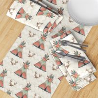 Teepees in Ikat Chevron