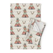 Teepees in Ikat Chevron