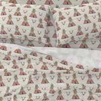 Teepees in Ikat Chevron