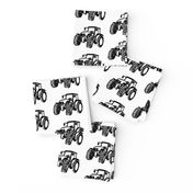 Tractors white/black