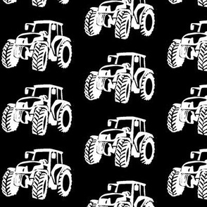 Tractors white/black