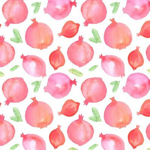 Watercolor pomegranates