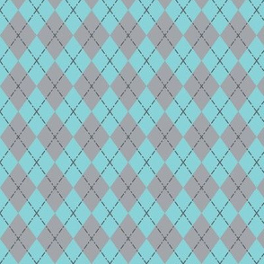 Gym Argyle (Blue/Gray)