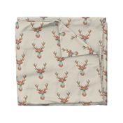 Fancy Deer in Ikat Chevron  // Baby Girl