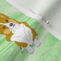 I HEART my Corgi- green