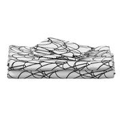 Strung beads in modern design black and gray