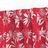 banksia bark - red/white