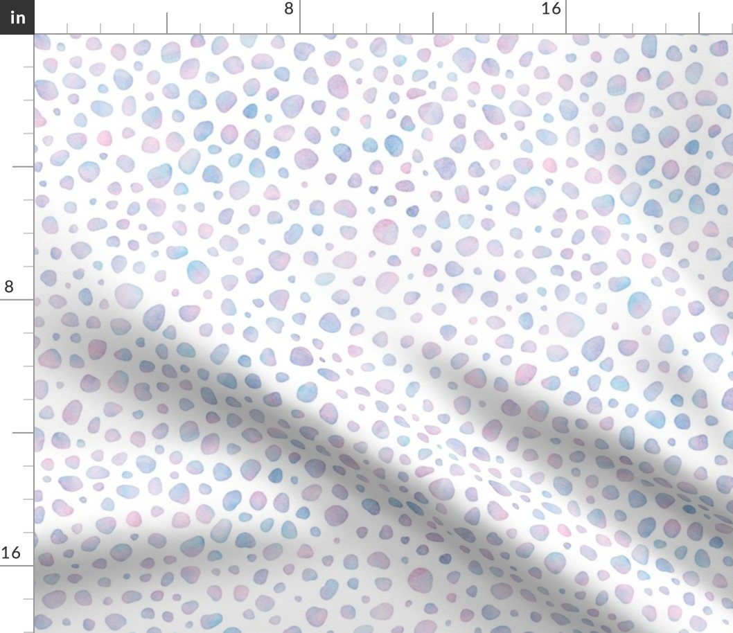 Cheetah Spots Pattern in Cotton Candy Watercolor