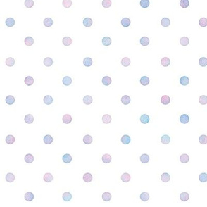 Polka Dot Pattern in Cotton Candy Watercolor