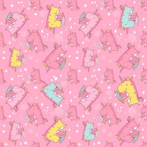unicorn icecream_pattern-pink