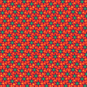 Green Stars in Red Space by Cheerful Madness!!