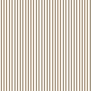 Chocolate Brown Cream Off-white Pinstripe Stripe 