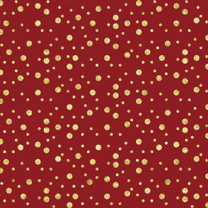 gold leaf Royal Chic Dots red