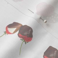 Valentine day's card and chocolates (in white colorway)