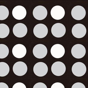 Dots gray and white