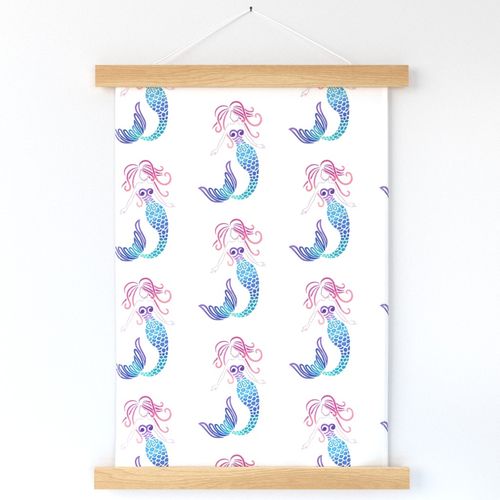 Tribal Mermaid Fabric byartsytoocreations