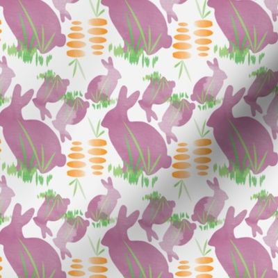 Easter Bunny Eating Carrot Vegetable Food_Miss Chiff Designs