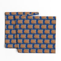 Cat Scratch Mats on Royal Blue - Medium Scale