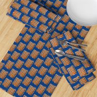 Cat Scratch Mats on Royal Blue - Medium Scale