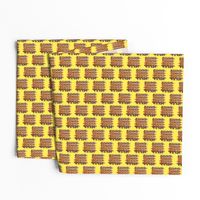 Cat Scratch Mats on Sunny Yellow - Small Scale