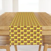 Cat Scratch Mats on Sunny Yellow - Small Scale