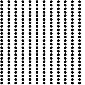 Small Black Dot Stripes on White