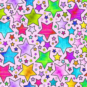 STARS Electric grunge pink frosting