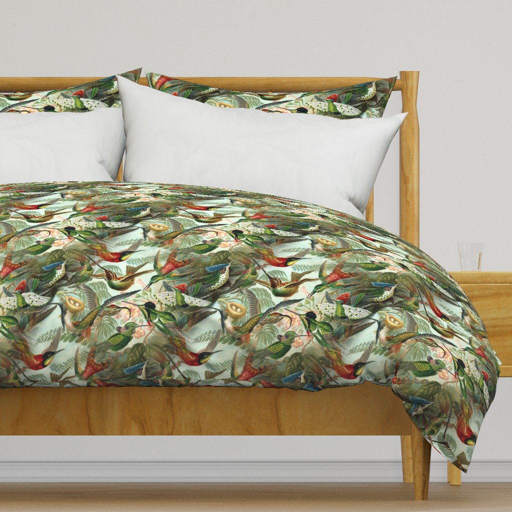 Vintage Hummingbird Pattern (Large)